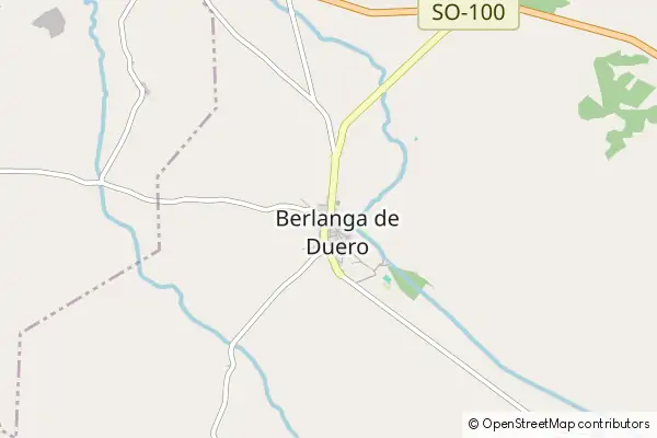 Karte Berlanga de Duero