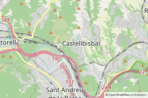 Karte Castellbisbal