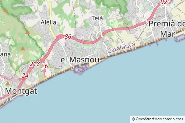 Karte El Masnou