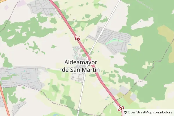 Karte Aldeamayor de San Martín