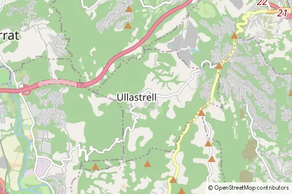 Karte Ullastrell