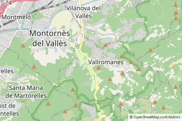 Karte Vallromanes