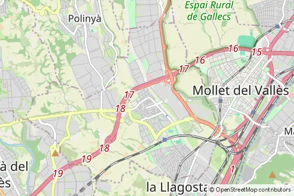 Karte Santa Perpètua de Mogoda