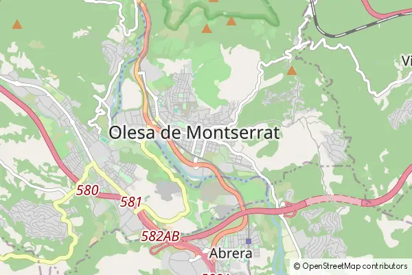 Karte Olesa de Montserrat