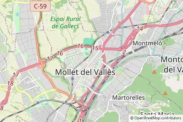 Karte Mollet del Vallès