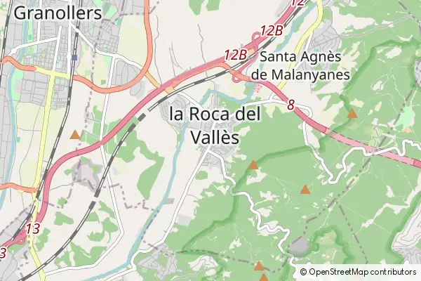 Karte La Roca del Vallès