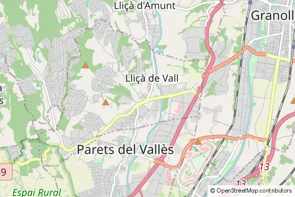 Karte Lliçà de Vall