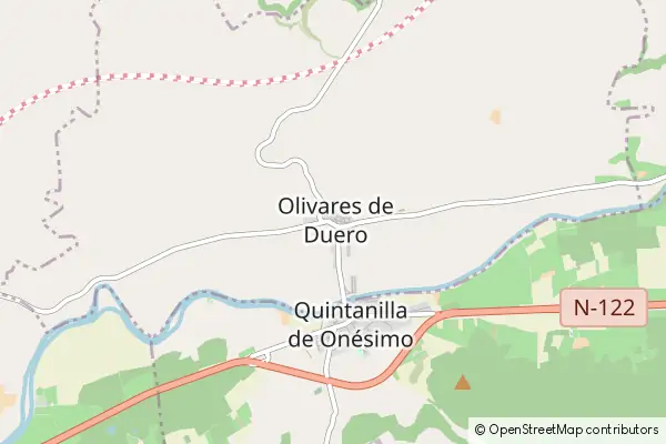 Karte Olivares de Duero