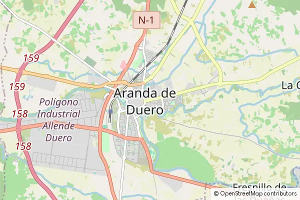 Karte Aranda de Duero