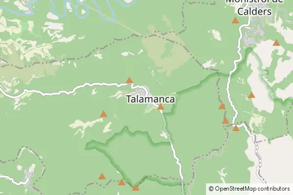 Karte Talamanca