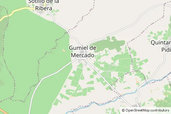 Karte Gumiel del Mercado