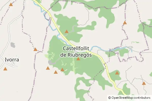 Karte Castellfollit de Riubregós