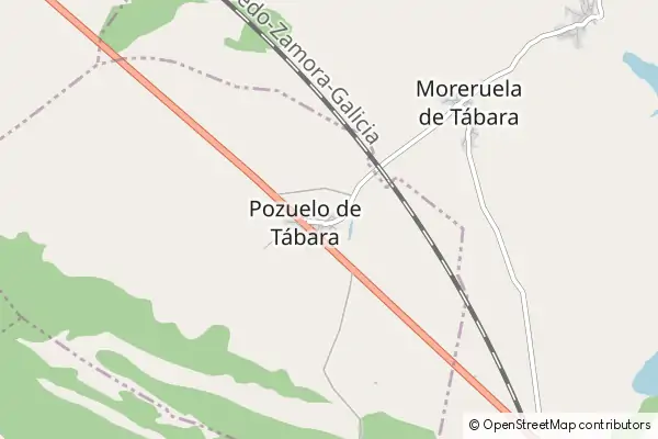 Karte Pozuelo de Tábara