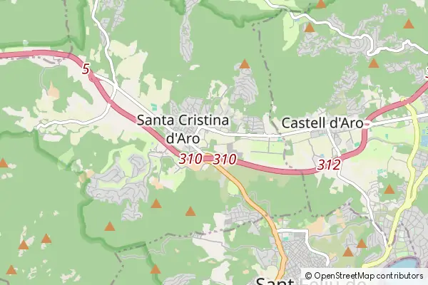 Karte Santa Cristina d'Aro