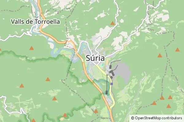 Karte Súria