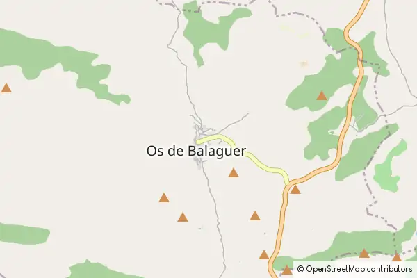 Karte Os de Balaguer