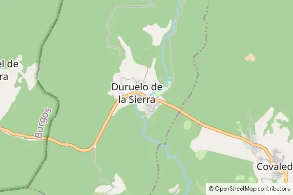 Karte Duruelo de la Sierra