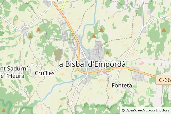 Karte La Bisbal d'Empordà