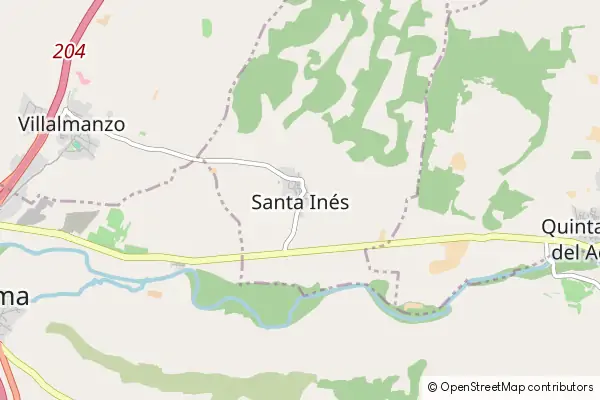 Karte Santa Inés