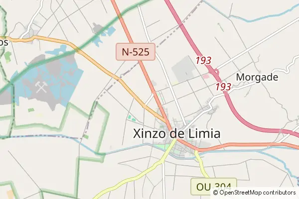 Karte Xinzo de Limia