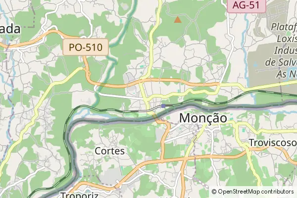 Karte Salvaterra de Mino