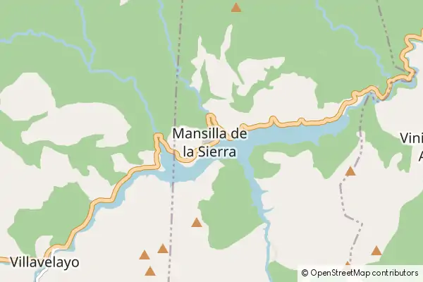 Karte Mansilla de la Sierra