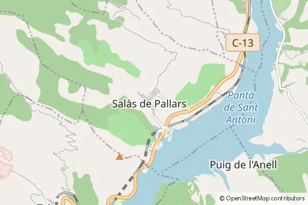 Karte Salas de Pallars