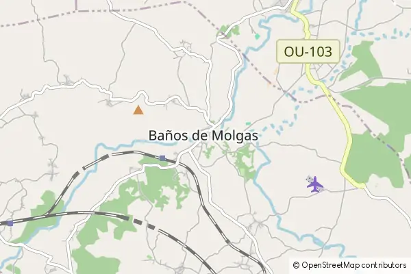 Karte Baños de Molgas