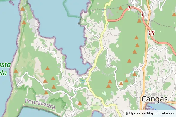 Karte: Aldán • © OpenStreetMap contributors Karte Aldán
