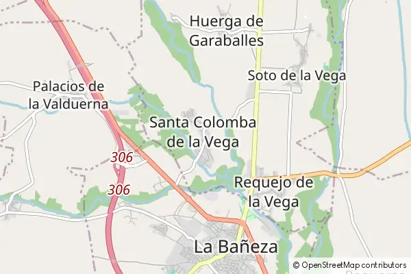 Karte Santa Colomba de la Vega