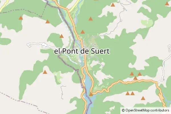 Karte el Pont de Suert