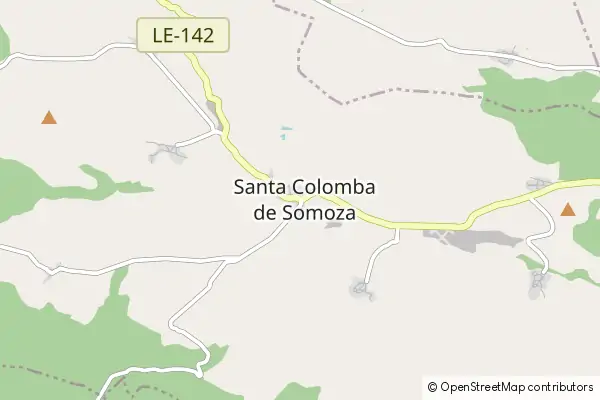 Karte Santa Colomba de Somoza