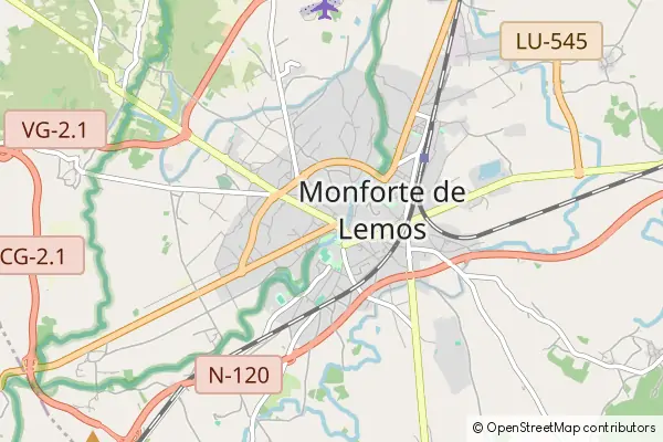 Karte Monforte de Lemos