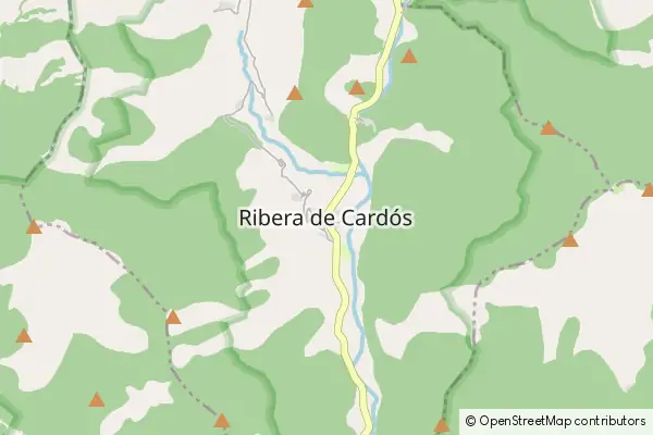 Karte Ribera de Cardós