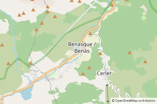 Karte Benasque