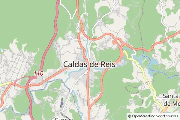 Karte Caldas de Reis