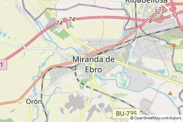 Karte Miranda de Ebro