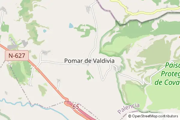 Karte Pomar de Valdivia