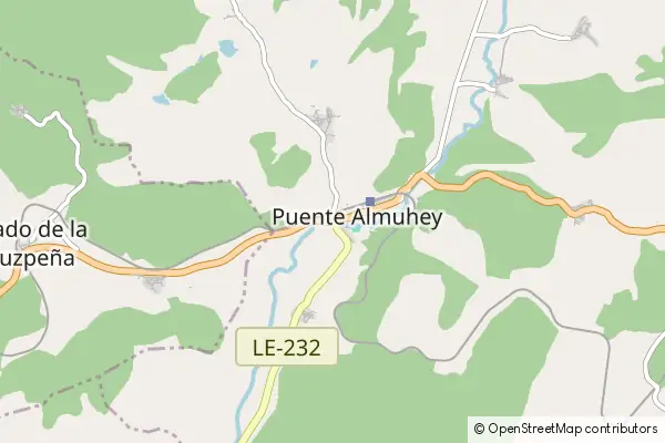 Karte Puente-Almuhey