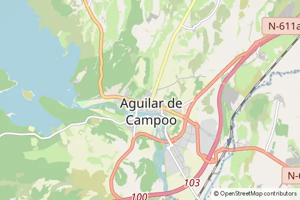 Karte Aguilar de Campoo