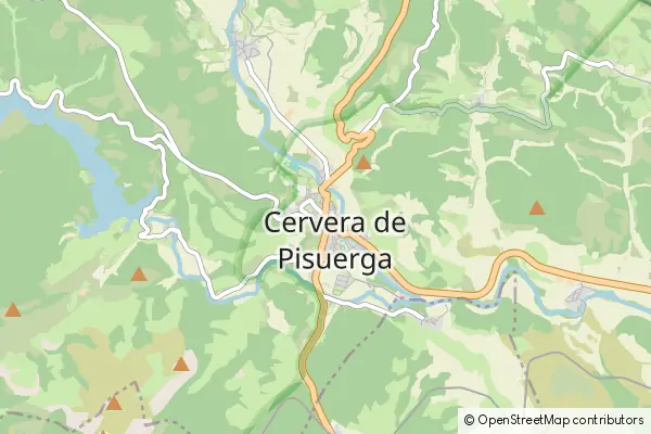 Karte Cervera de Pisuerga