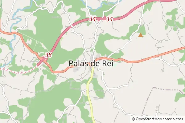 Karte Palas de Rei