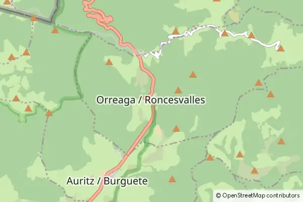 Karte Orreaga-Roncesvalles