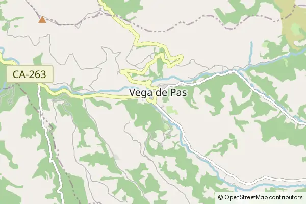 Karte Vega de Pas