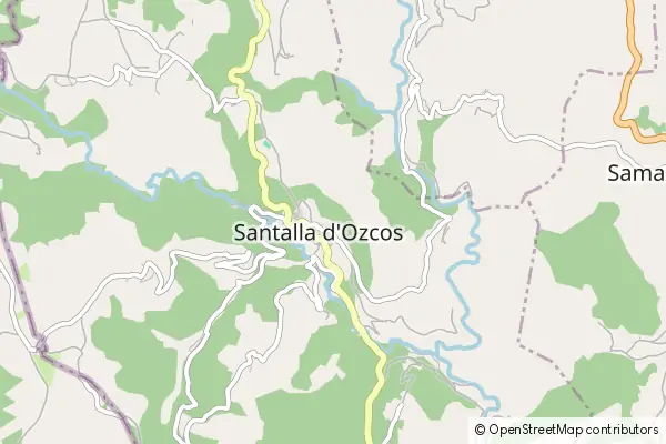 Karte Santa Eulalia de Oscos