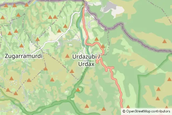 Karte Urdazubi-Urdax