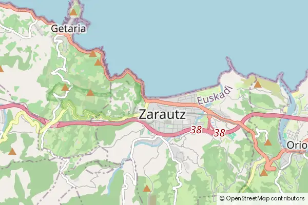 Karte Zarautz