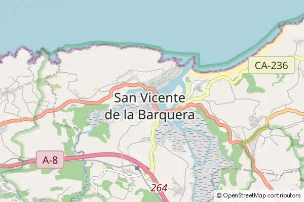 Karte San Vicente de la Barquera