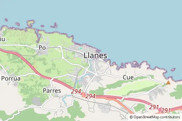 Karte Llanes