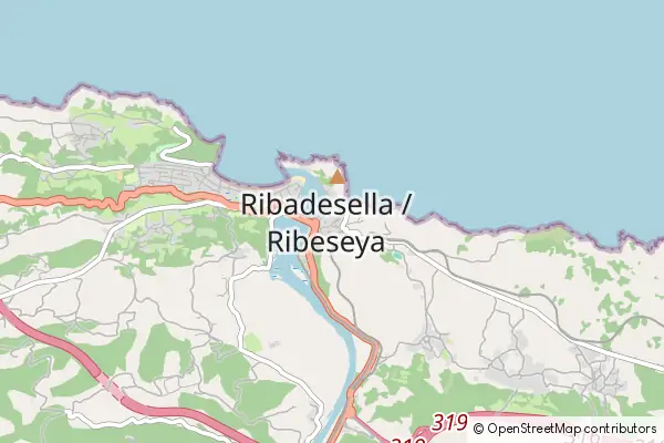 Karte Ribadesella